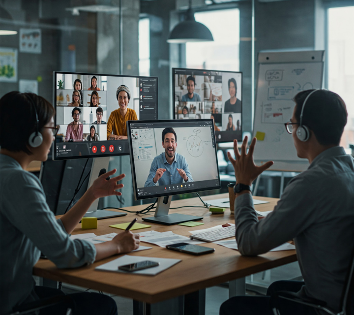 Real-time collaboration and video communication