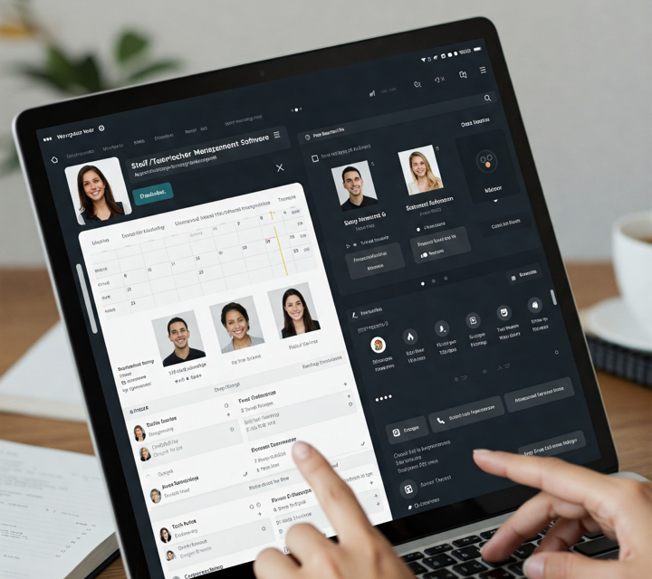 Staff and teacher management software